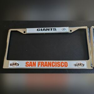 San Francisco Giants Silver License Plate Frame